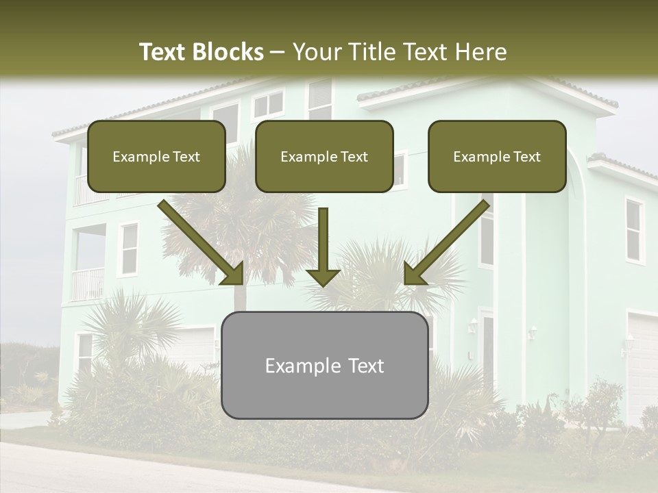 Exterior House Green PowerPoint Template