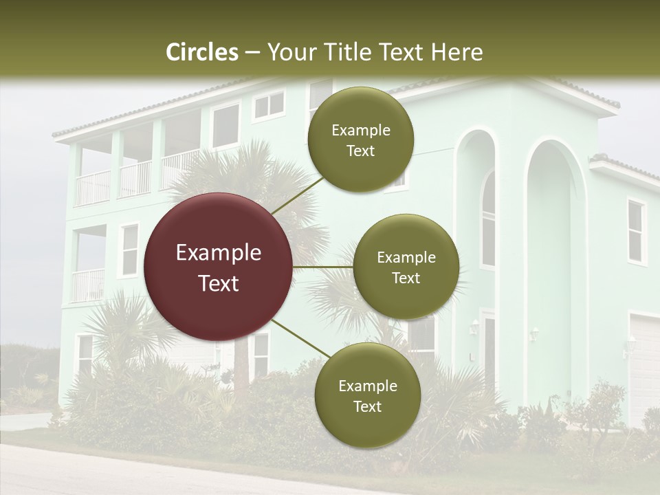 Exterior House Green PowerPoint Template