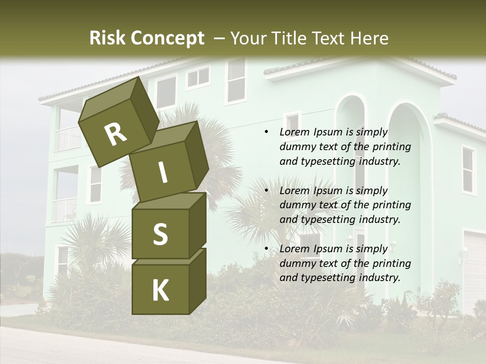 Exterior House Green PowerPoint Template