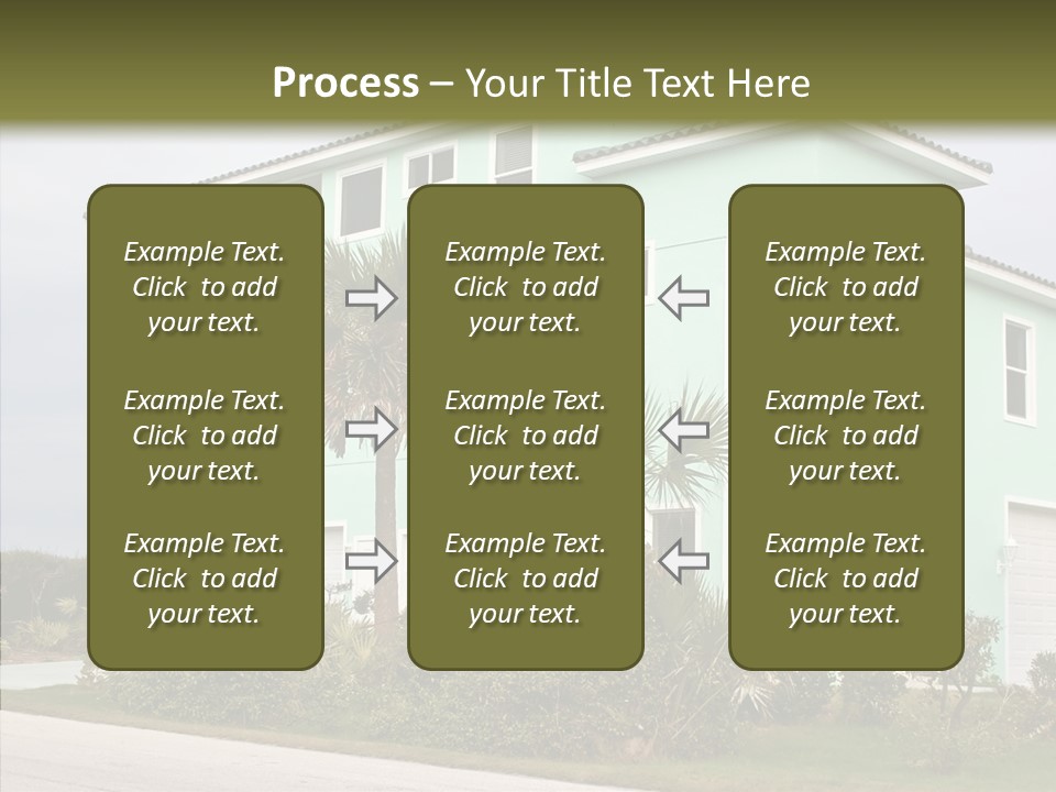 Exterior House Green PowerPoint Template