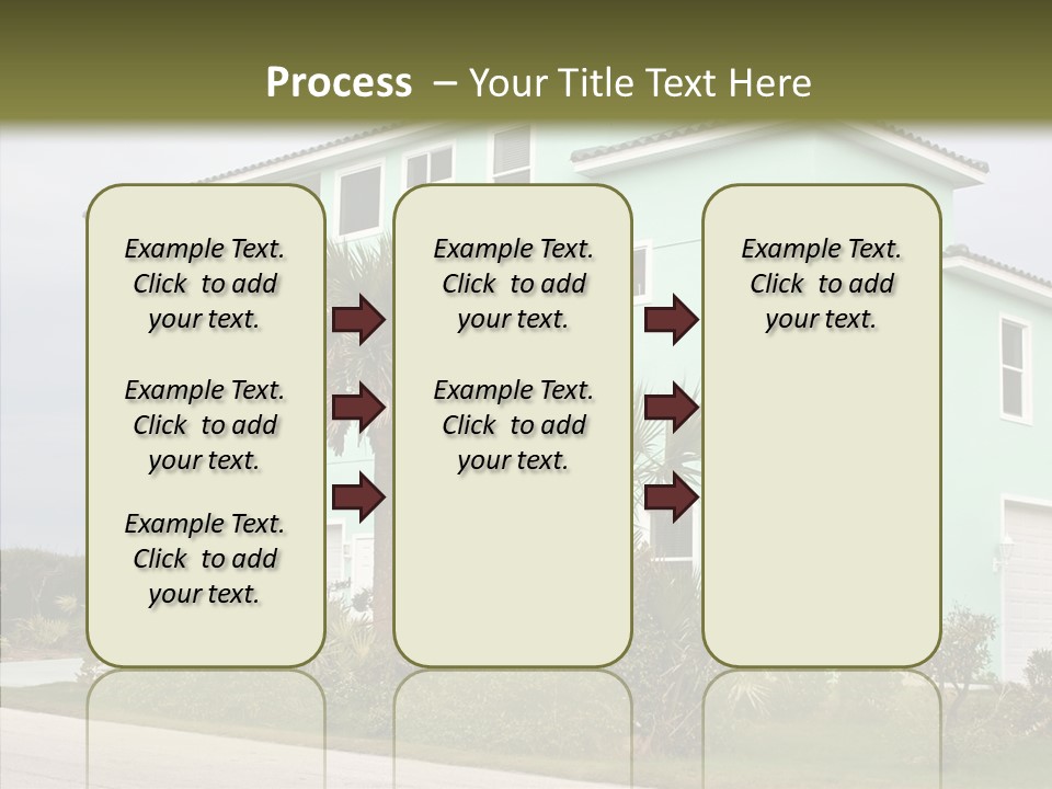 Exterior House Green PowerPoint Template