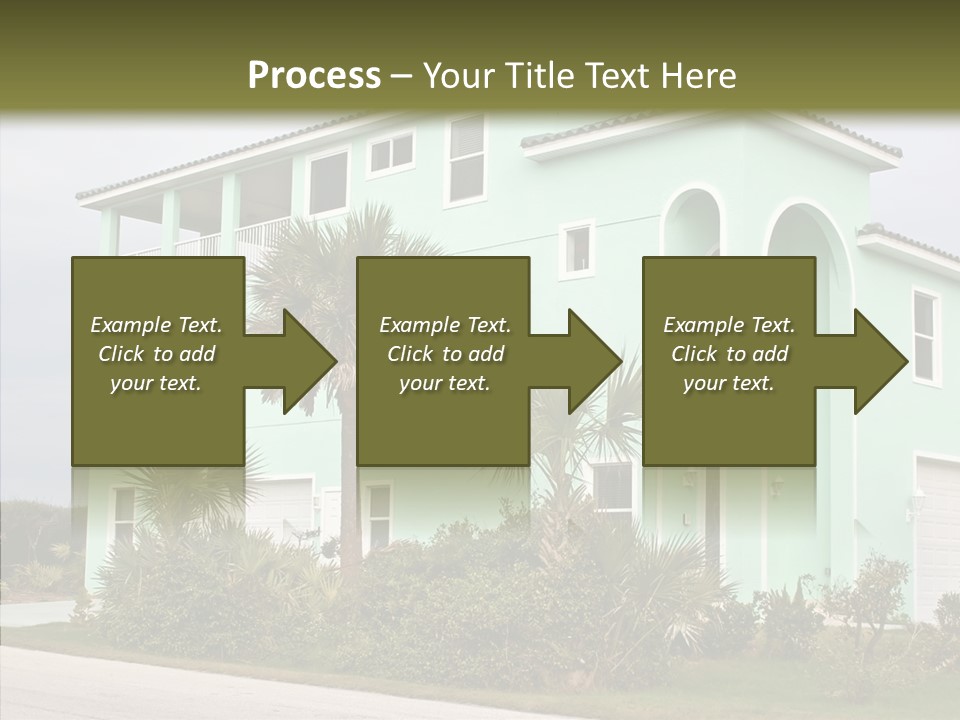Exterior House Green PowerPoint Template