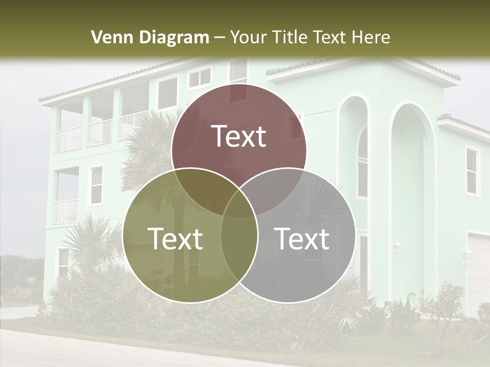 Exterior House Green PowerPoint Template