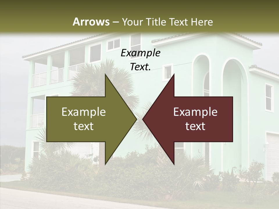 Exterior House Green PowerPoint Template