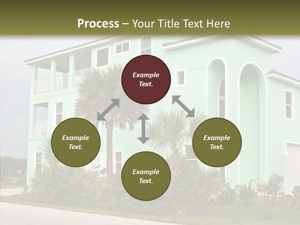Exterior House Green PowerPoint Template