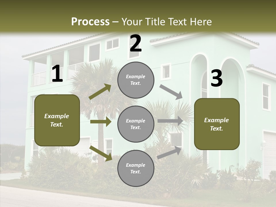 Exterior House Green PowerPoint Template