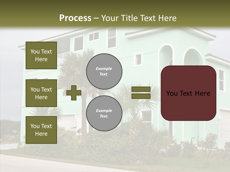 Exterior House Green PowerPoint Template