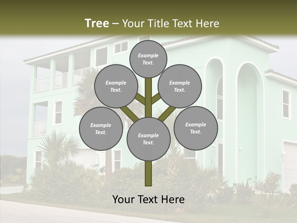Exterior House Green PowerPoint Template