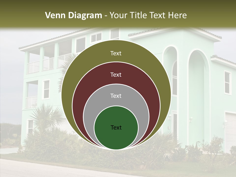 Exterior House Green PowerPoint Template
