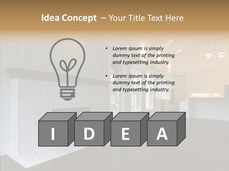 Home Room Appliance PowerPoint Template