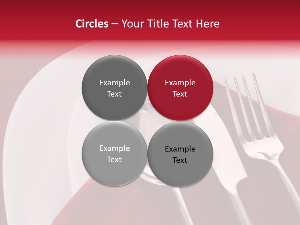 Knife Utensil Fork PowerPoint Template