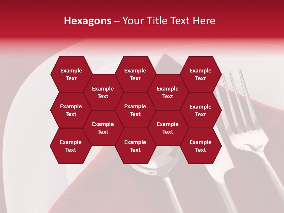 Knife Utensil Fork PowerPoint Template