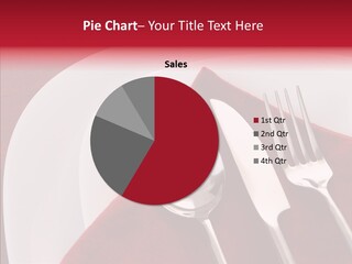 Knife Utensil Fork PowerPoint Template