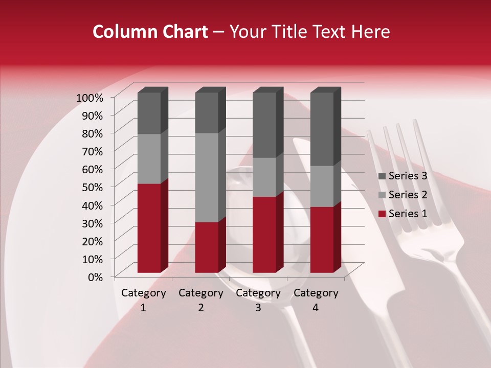 Knife Utensil Fork PowerPoint Template