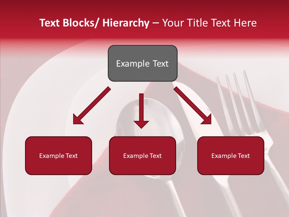 Knife Utensil Fork PowerPoint Template