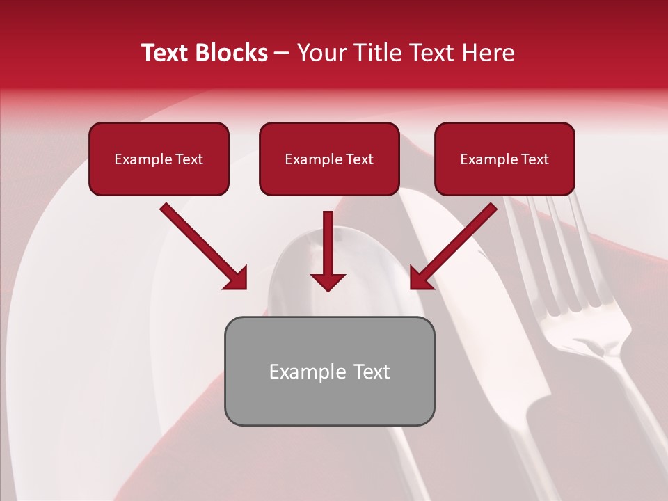Knife Utensil Fork PowerPoint Template