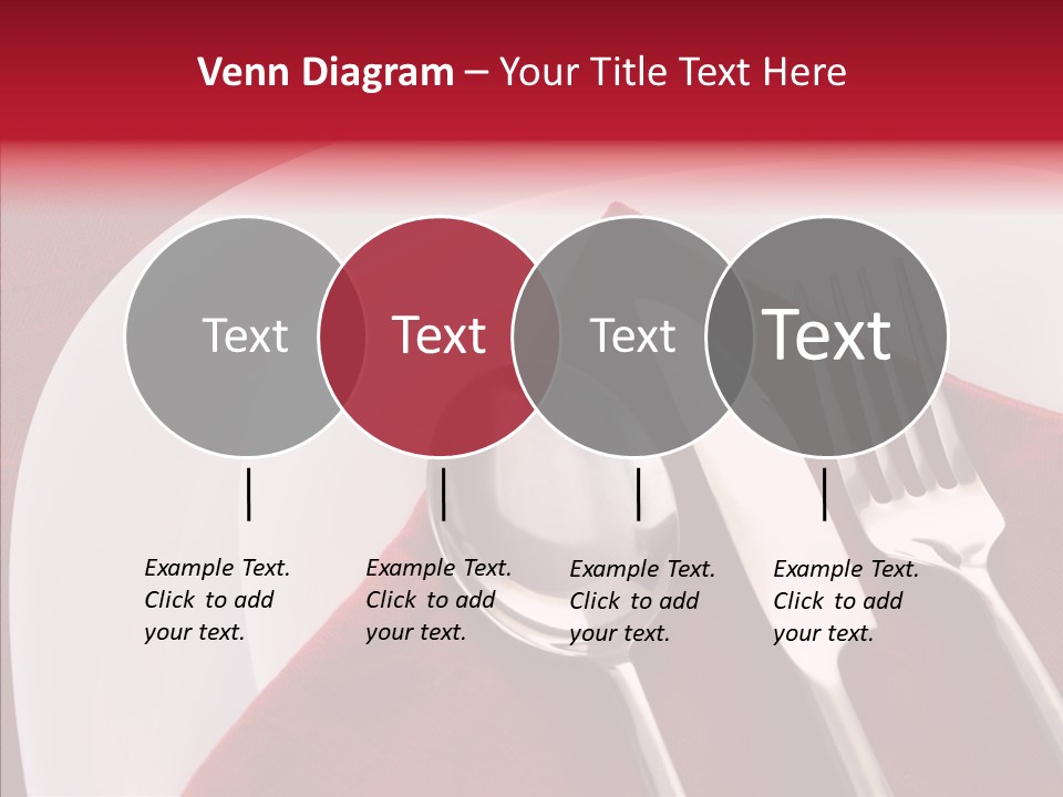 Knife Utensil Fork PowerPoint Template