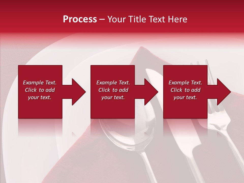 Knife Utensil Fork PowerPoint Template