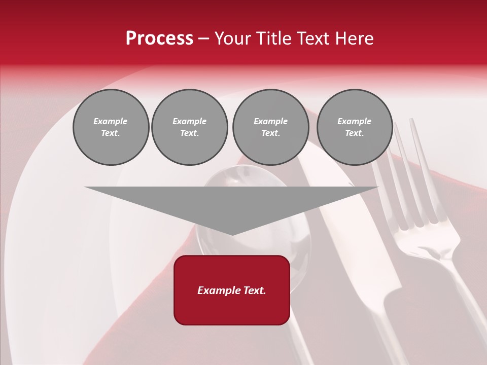 Knife Utensil Fork PowerPoint Template