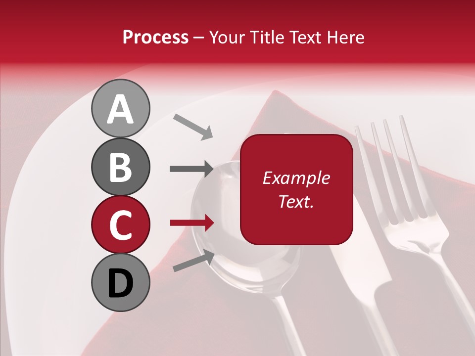 Knife Utensil Fork PowerPoint Template