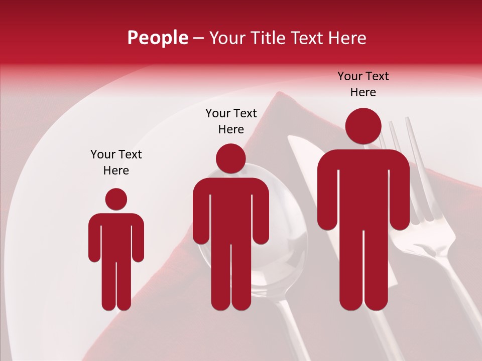 Knife Utensil Fork PowerPoint Template