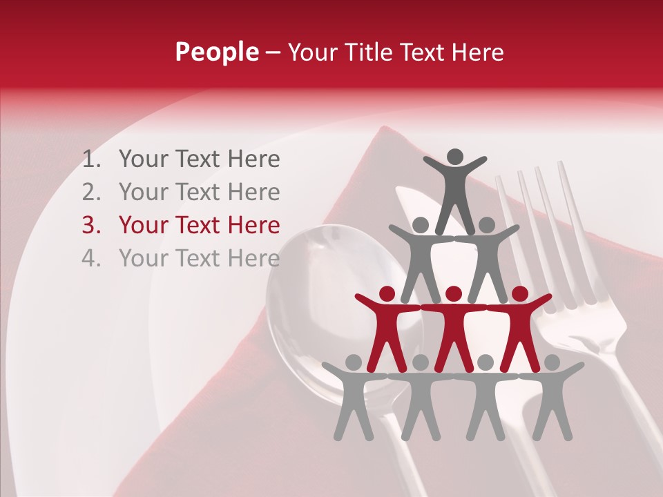 Knife Utensil Fork PowerPoint Template