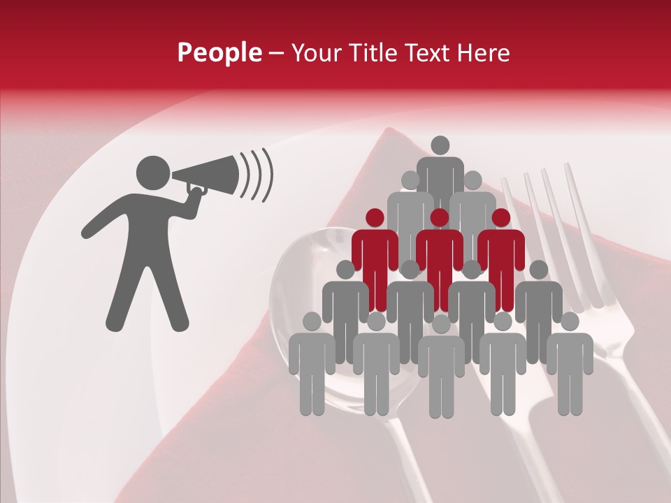 Knife Utensil Fork PowerPoint Template