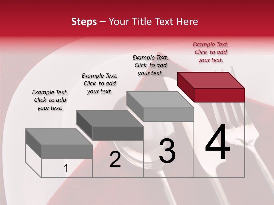Knife Utensil Fork PowerPoint Template