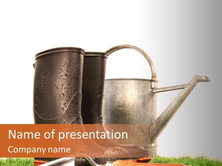 Plant Fake White PowerPoint Template