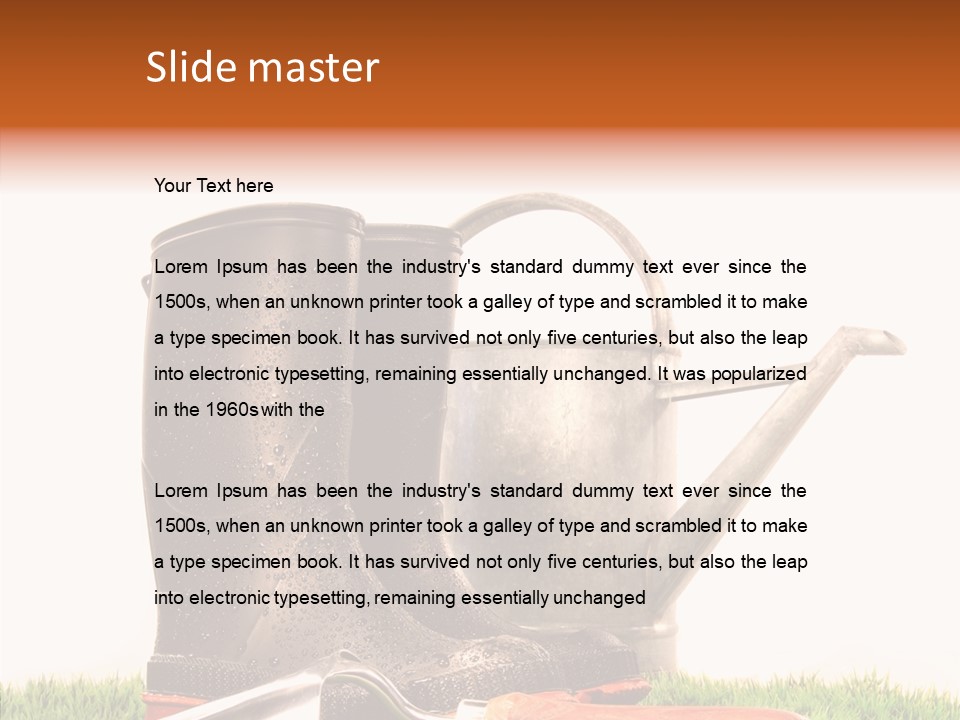 Plant Fake White PowerPoint Template