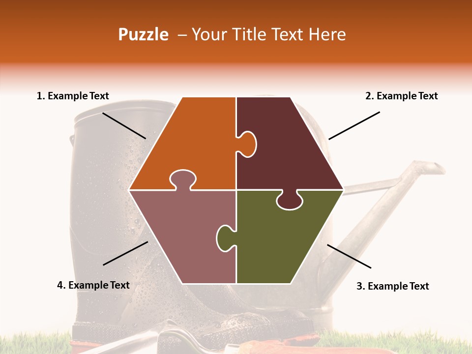 Plant Fake White PowerPoint Template