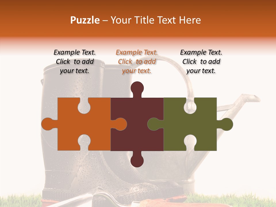 Plant Fake White PowerPoint Template