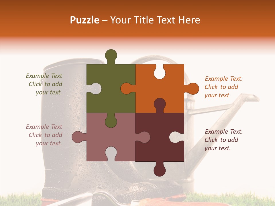 Plant Fake White PowerPoint Template