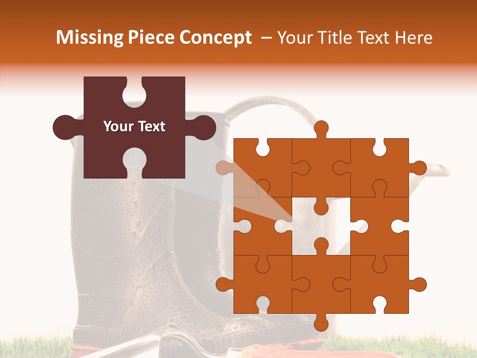 Plant Fake White PowerPoint Template