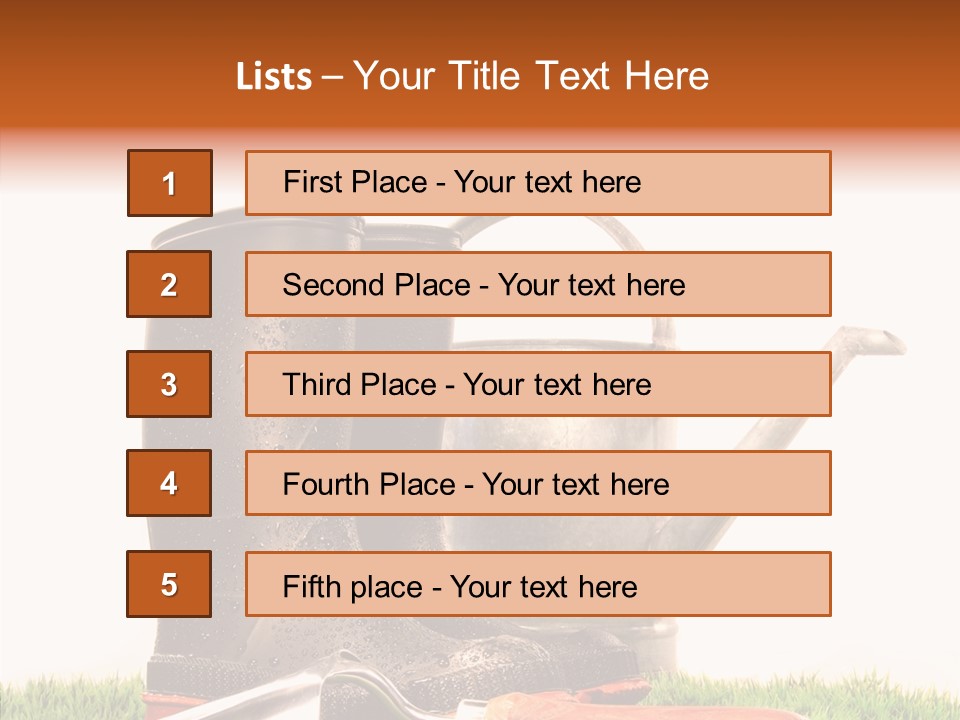 Plant Fake White PowerPoint Template