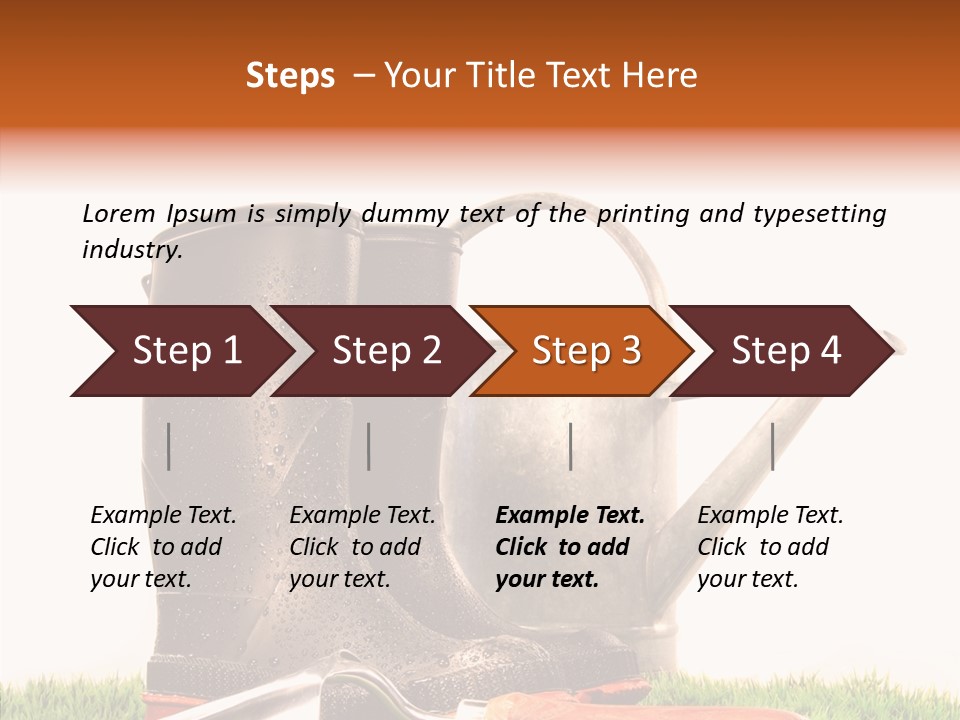 Plant Fake White PowerPoint Template