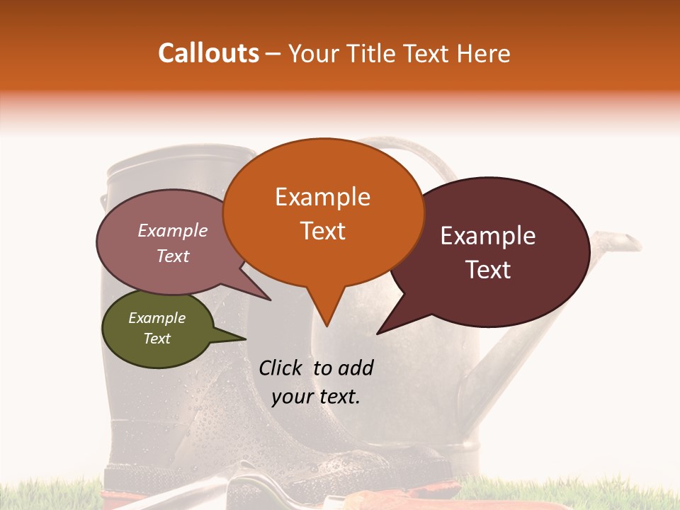 Plant Fake White PowerPoint Template