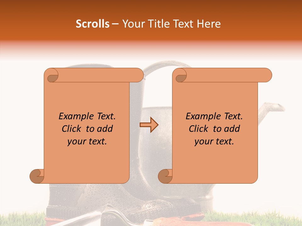 Plant Fake White PowerPoint Template