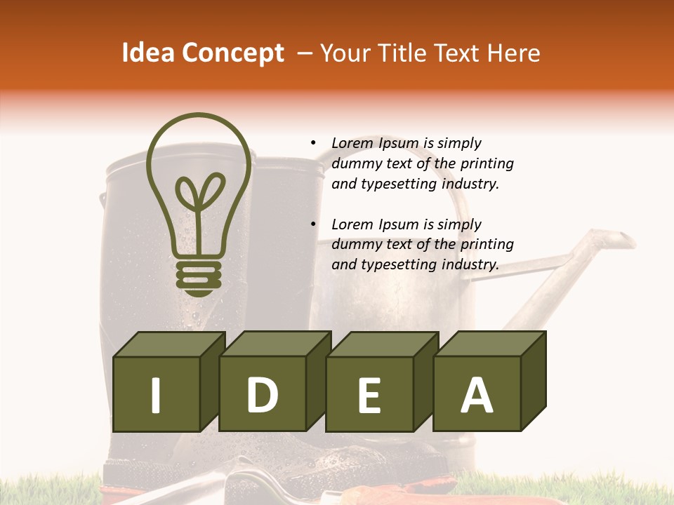 Plant Fake White PowerPoint Template