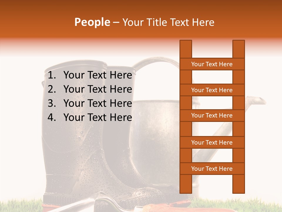 Plant Fake White PowerPoint Template