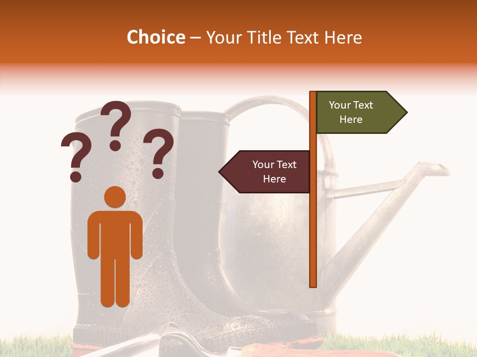 Plant Fake White PowerPoint Template