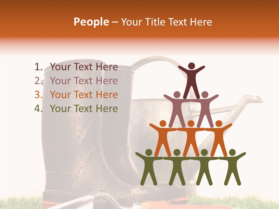 Plant Fake White PowerPoint Template