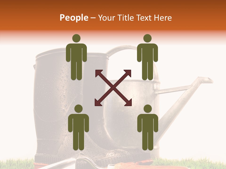 Plant Fake White PowerPoint Template