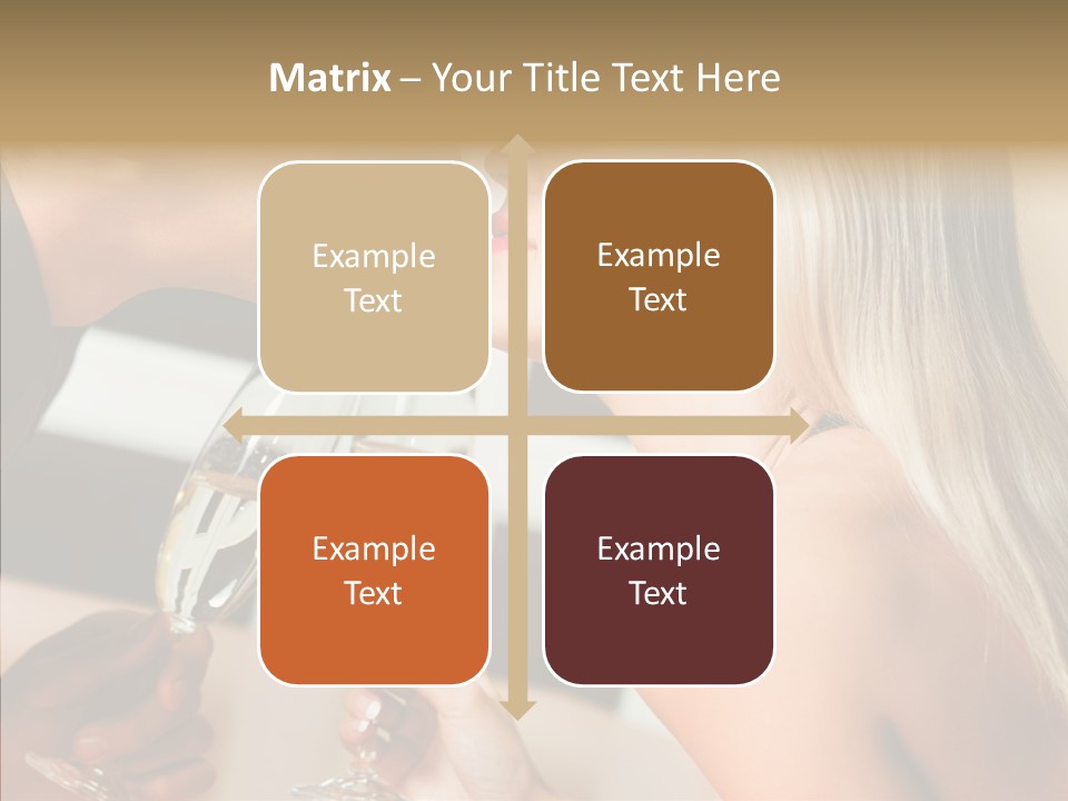 Flirt Woman Man PowerPoint Template