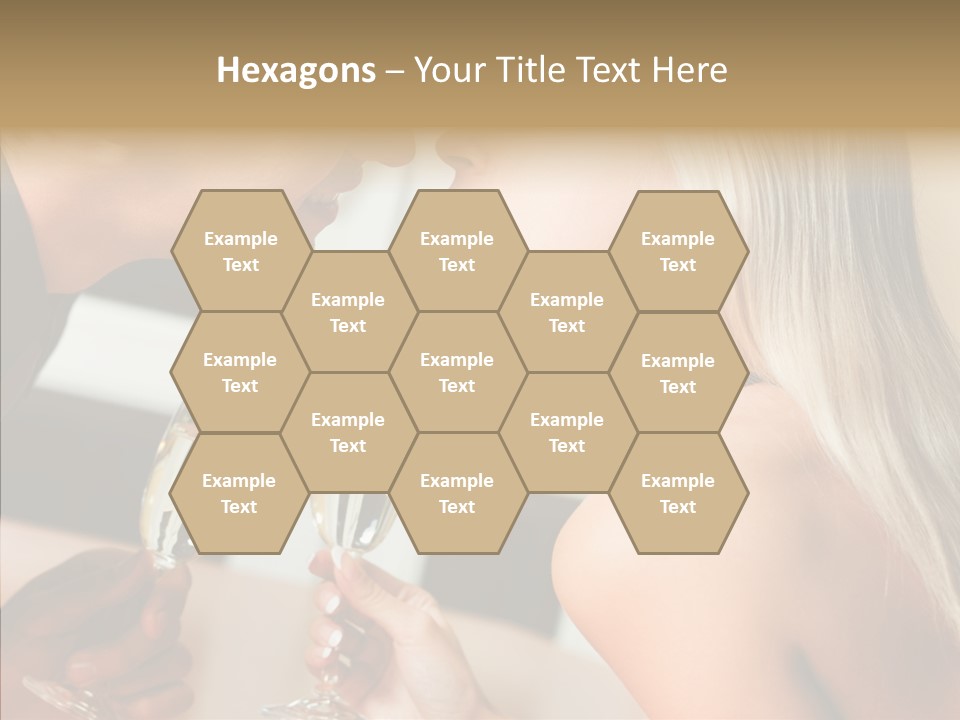 Flirt Woman Man PowerPoint Template