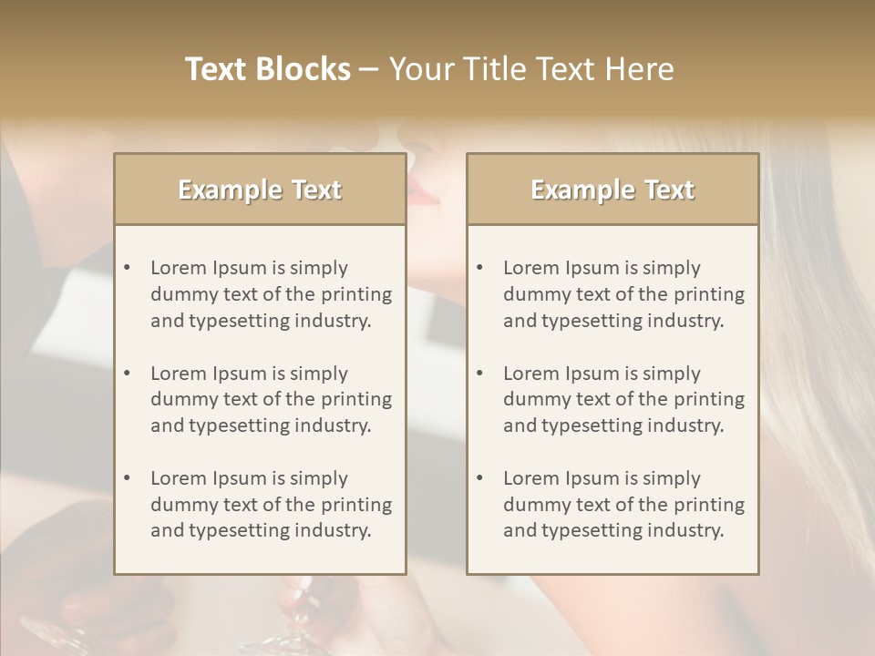 Flirt Woman Man PowerPoint Template