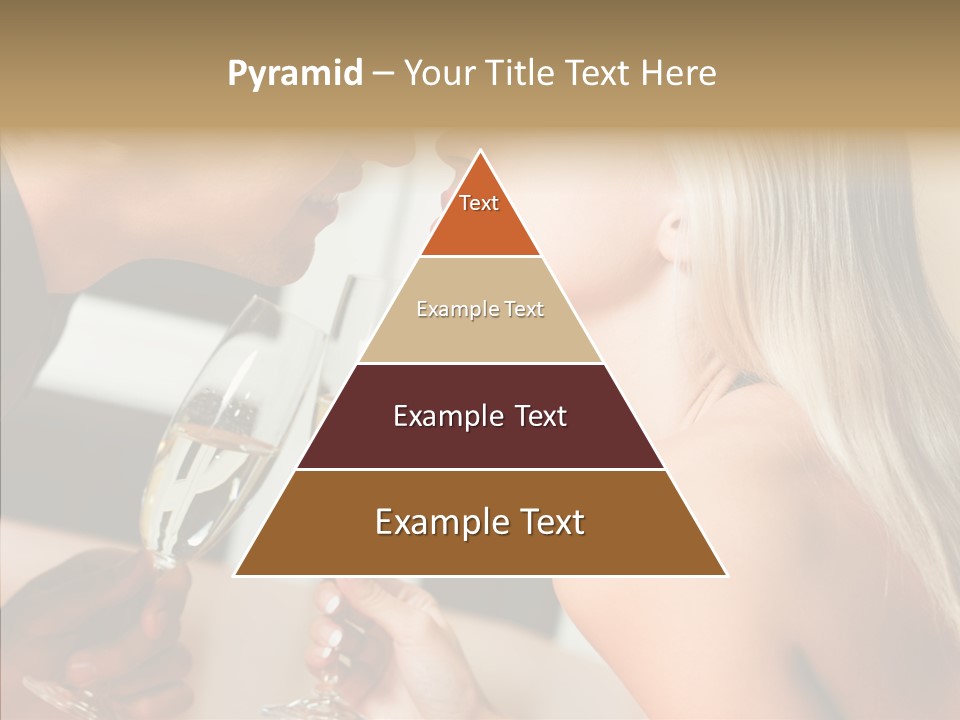 Flirt Woman Man PowerPoint Template