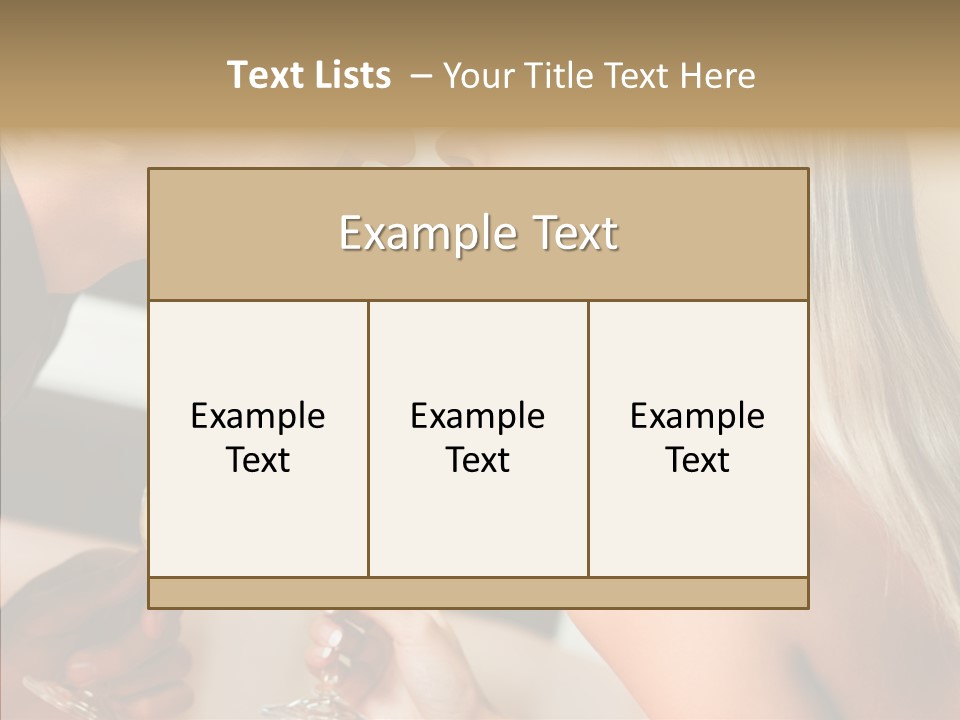Flirt Woman Man PowerPoint Template