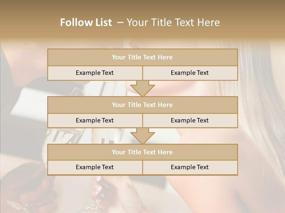 Flirt Woman Man PowerPoint Template