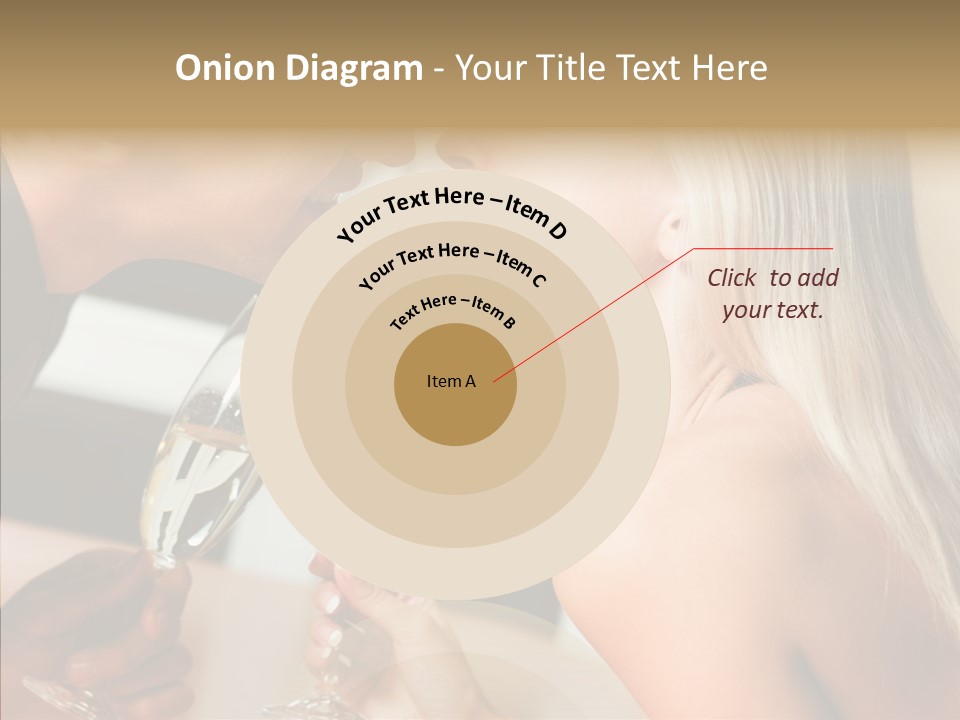 Flirt Woman Man PowerPoint Template